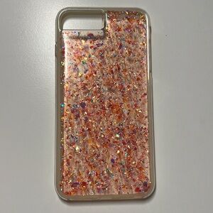 Pink sparkly foil phone case- iPhone 6/6s/7/8 Plus